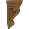Ekena Millwork 2 1/4"W x 2 1/4"D x 4 1/4"H Devon Traditional Wood Corbel, Cherry CORW02X02X04DECH - alternate 3